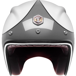 Мотошлем Guang Open Face Speedrun V.1 (Grey &amp; White)