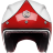 Мотошлем Guang Open Face Speedrun V.1 (Red &amp; White)