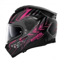 Мотошлем Nolan N80-8 Turbolence N-Com 079 Black/Grey/Pink
