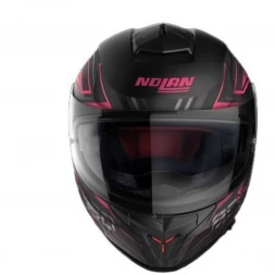 Мотошлем Nolan N80-8 Turbolence N-Com 079 Black/Grey/Pink