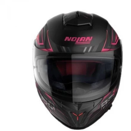 Мотошлем Nolan N80-8 Turbolence N-Com 079 Black/Grey/Pink