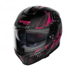 Мотошлем Nolan N80-8 Turbolence N-Com 079 Black/Grey/Pink