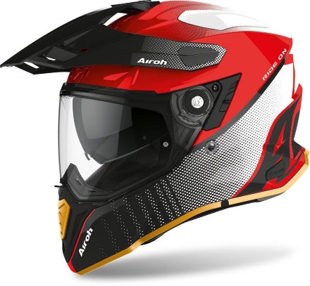 Мотошлем Airoh Commander Progress Red Gloss