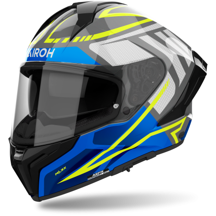 Мотошлем AIROH Matryx Rider Blue Gloss